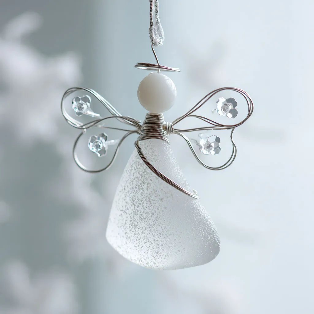 LAST DAY 49% OFF🌊Handmade Sea Glass Angel Ornament(Buy 6 Free Shipping Now)