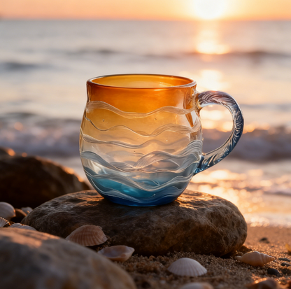 🎄Christmas Best Gifts🎁 from Sea Sunset🌅 Wave Artisan Mug