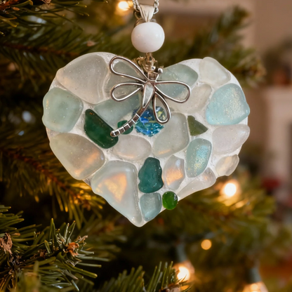🔆Handmade Sea Glass Heart — A Little Piece of Peace