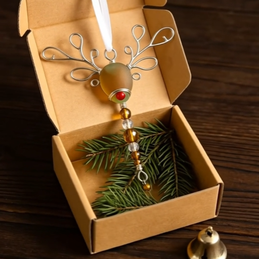 🎄 Early Christmas Deal — Save Up to 30%! — Handcrafted Sea Glass Christmas Ornament