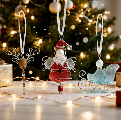 🎄 Early Christmas Deal — Save Up to 30%! — Handcrafted Sea Glass Christmas Ornament