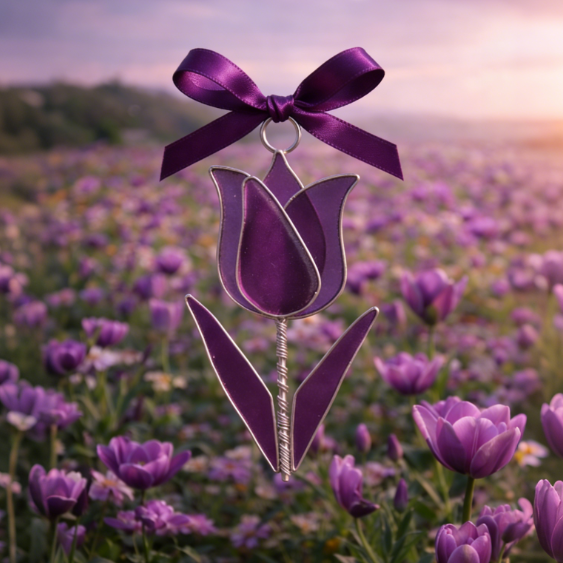 💐Hot Sale 50% Off--Eternal Blooms | Handcrafted Sea Glass Flower Sun Catchers