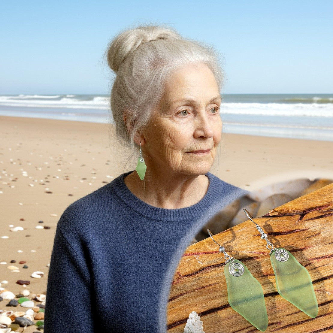 🎁2025 Specical Gift🎁Sea Glass Earrings