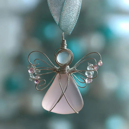 LAST DAY 49% OFF🌊Handmade Sea Glass Angel Ornament(Buy 6 Free Shipping Now)
