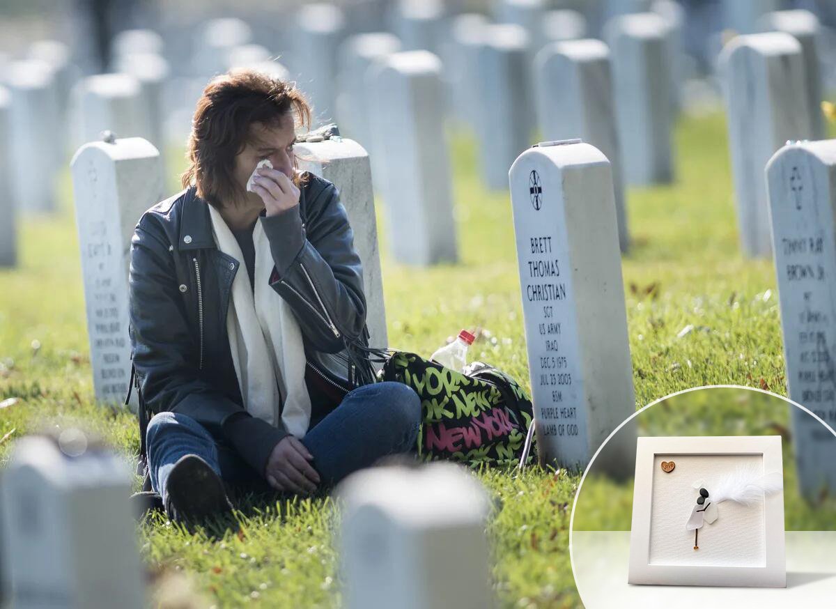 🎁LAST DAY 49% OFF----2025💘Memorial Gift Sorry for your loss Gift Sea Glass Art Sympathy Gift