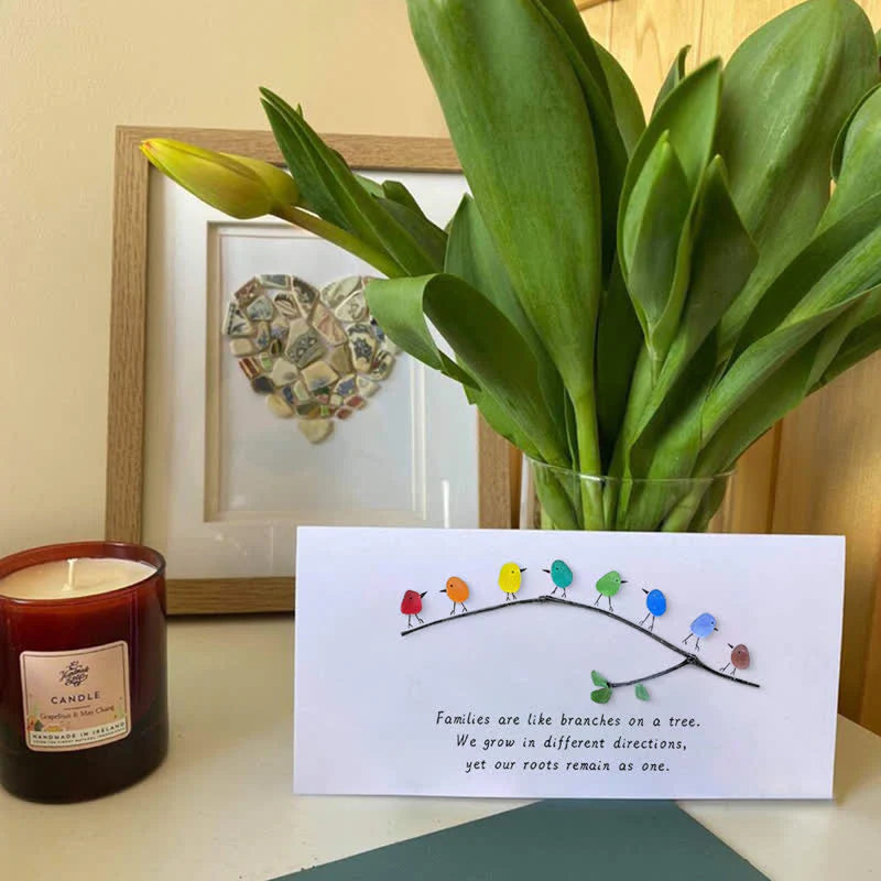 Sea Glass Rainbow Birds - A Truly Unique Handmade Artwork