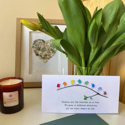 Sea Glass Rainbow Birds - A Truly Unique Handmade Artwork