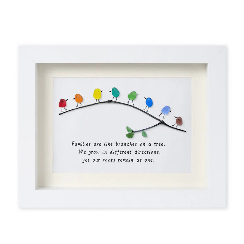 Sea Glass Rainbow Birds - A Truly Unique Handmade Artwork