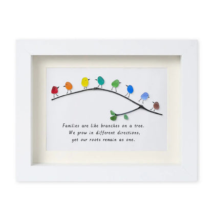 Sea Glass Rainbow Birds - A Truly Unique Handmade Artwork