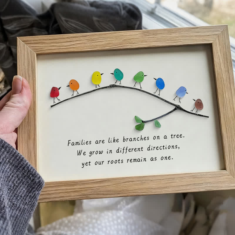 Sea Glass Rainbow Birds - A Truly Unique Handmade Artwork