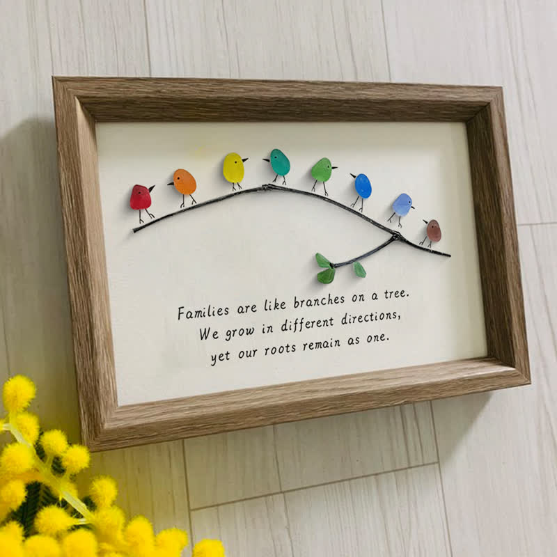 Sea Glass Rainbow Birds - A Truly Unique Handmade Artwork