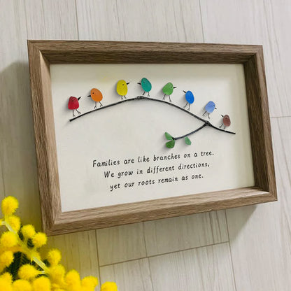 Sea Glass Rainbow Birds - A Truly Unique Handmade Artwork