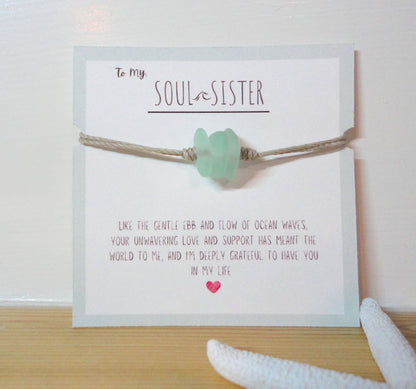Soul Sister Sea Glass Bracelet