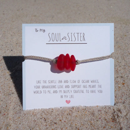 Soul Sister Sea Glass Bracelet
