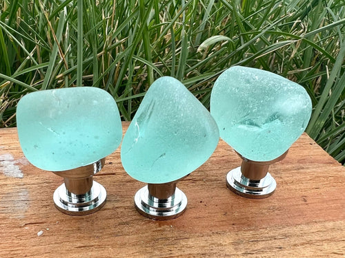 Sea glass Pulls, DIY Home Renovation
