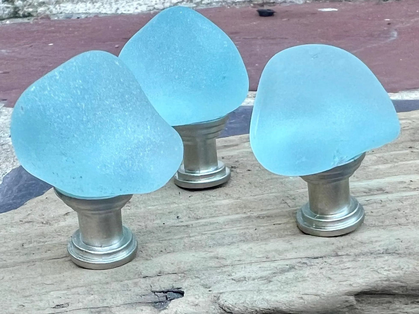 Sea glass Pulls, DIY Home Renovation
