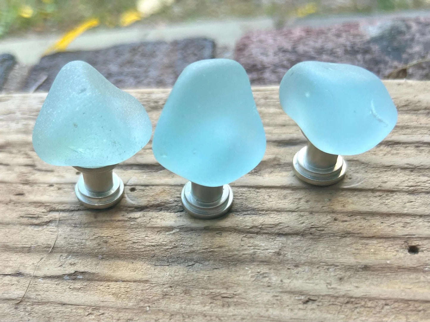 Sea glass Pulls, DIY Home Renovation