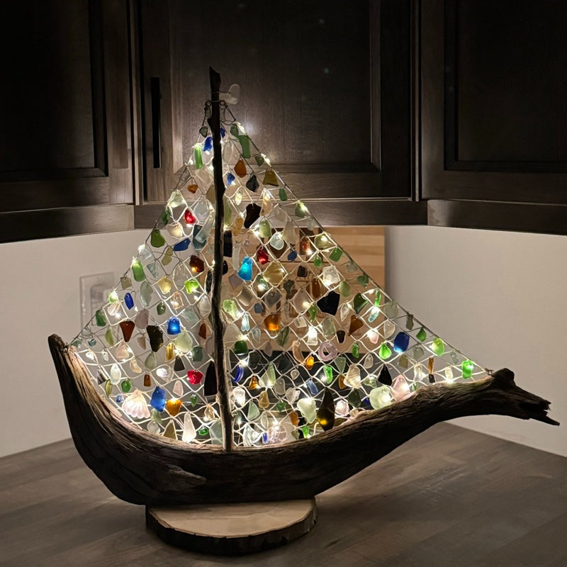 🔥Final Inventory 70% OFF🌊 Sea Glass Boat