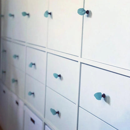 Sea glass Pulls, DIY Home Renovation