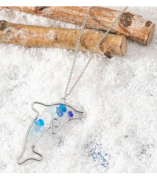 Colorful Sea Glass Necklaces